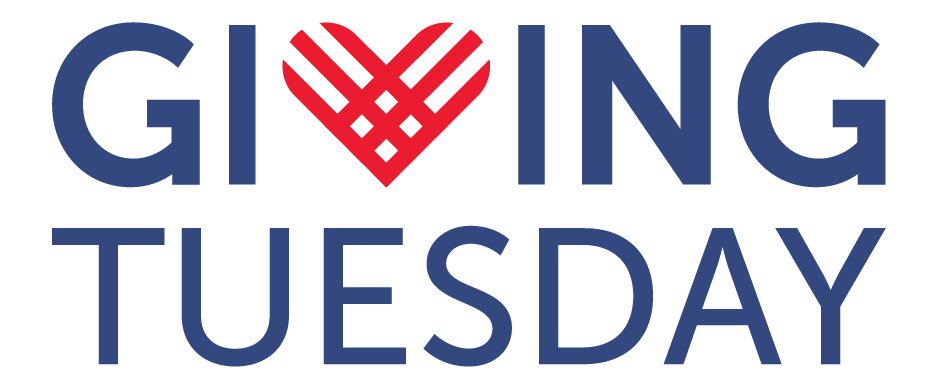 A red heart with the words " giving tuesday ".